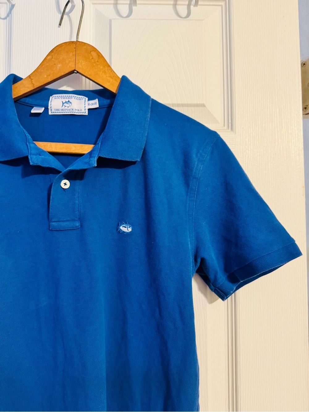 Southern Tide Royal Blue Polo with Skipjack Emblem - Picture 2 of 5